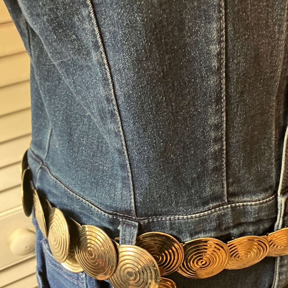 Fashion Nova Classic Blue Denim Jumpsuit - Picture 9 of 15